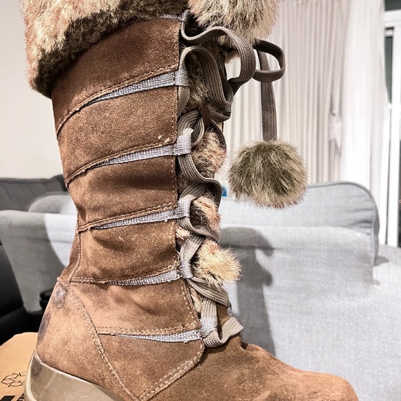 Anti-skid women lace-ip snow boots - Picture 4 of 4